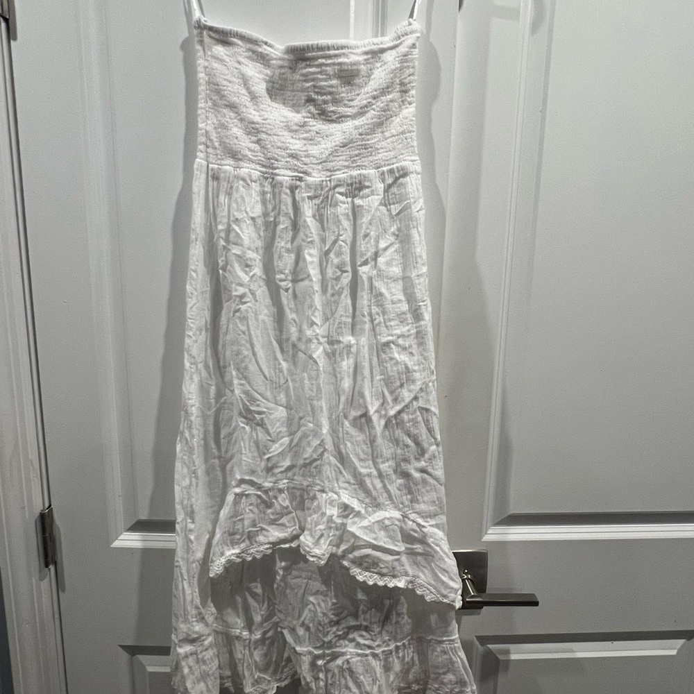 White Strapless Maxi/Beach Dress